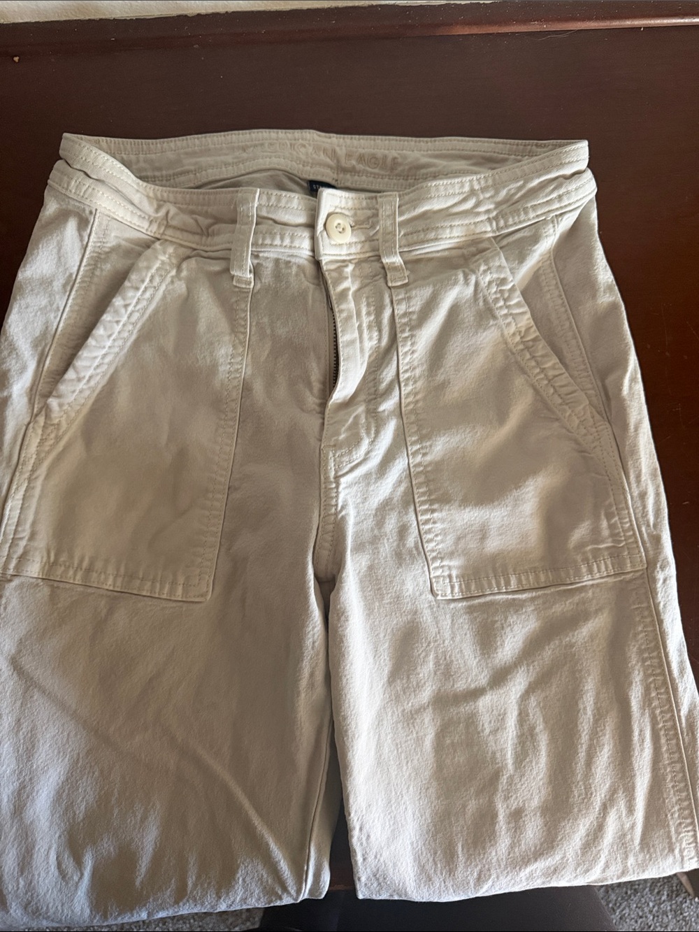 Light Beige Women's Utility Jeans